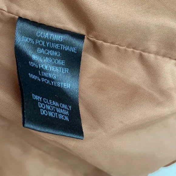 Lulus Woman’s Vegan Leather Jacket Large Tan New with tags